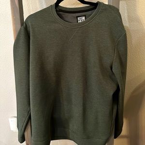Olive green crew neck sweatshirt